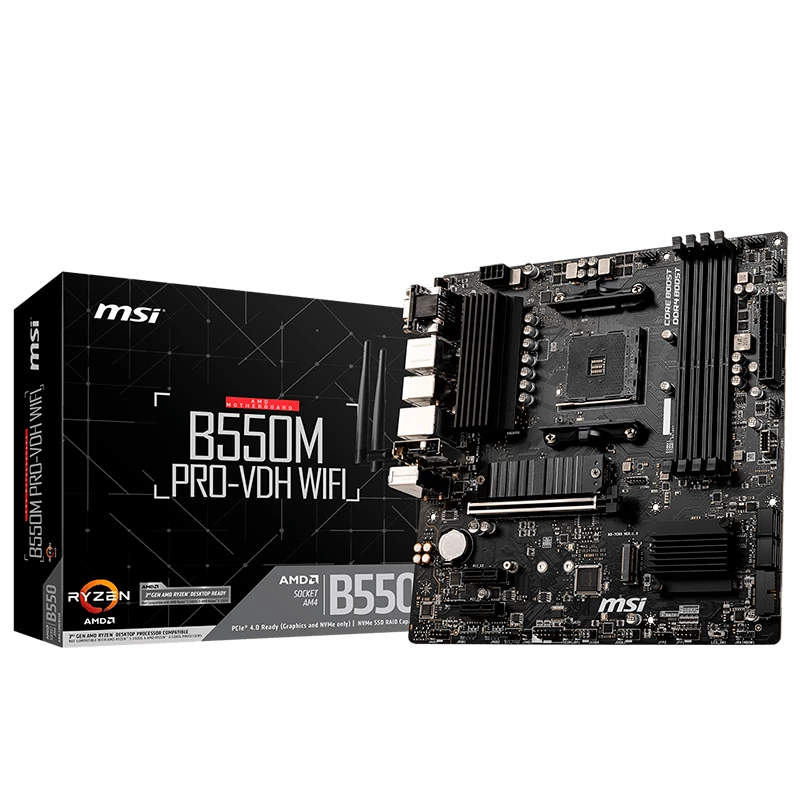 Product_202308281421101990972829.1024 BOARD MSI PRO-VDH WIFI B550M - Imagen 1