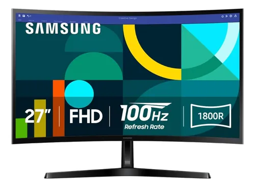 D_NQ_NP_720464-CBT81687726103_122024-O MONITOR SAMSUNG CURVO 27" FHD VA 100HZ - Imagen 1
