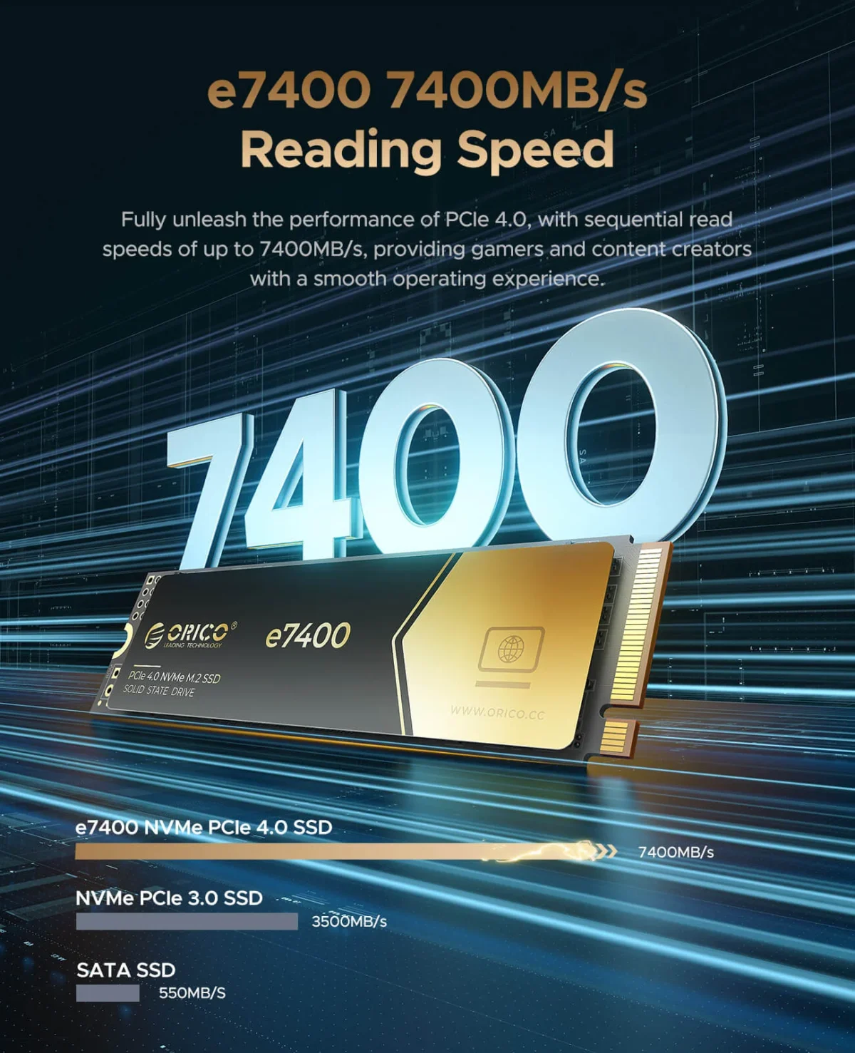 DISCO NVMe ORICO 2 TERAS PCIE 4.0 - Imagen 4