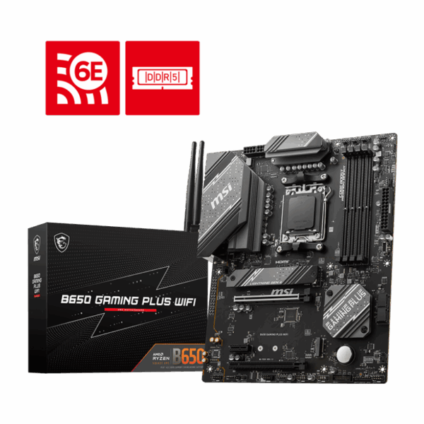 BOARD B650 GAMING PLUS WIFI AM5 DDR5 RYZEN AMD 7000 MSI