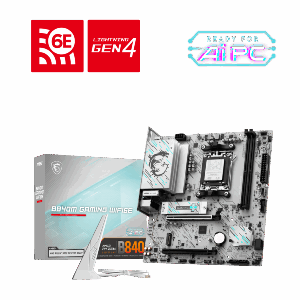 BOARD B840M GAMING WIFI6E AM5 DDR5 RYZEN AMD 7000 MSI