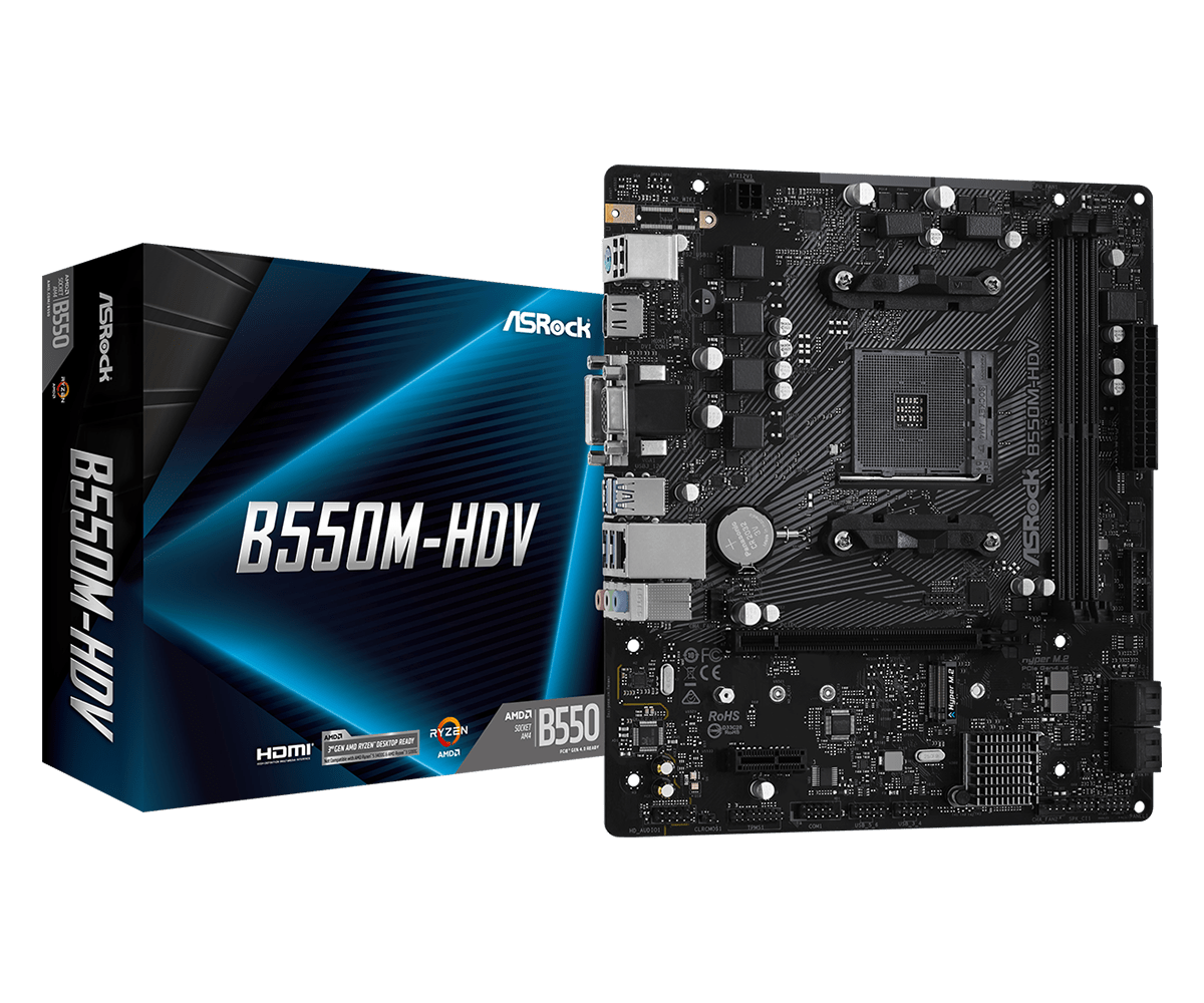 B550M-HDVL1 BOARD ASROCK B550M-HDV AM4 - Imagen 1
