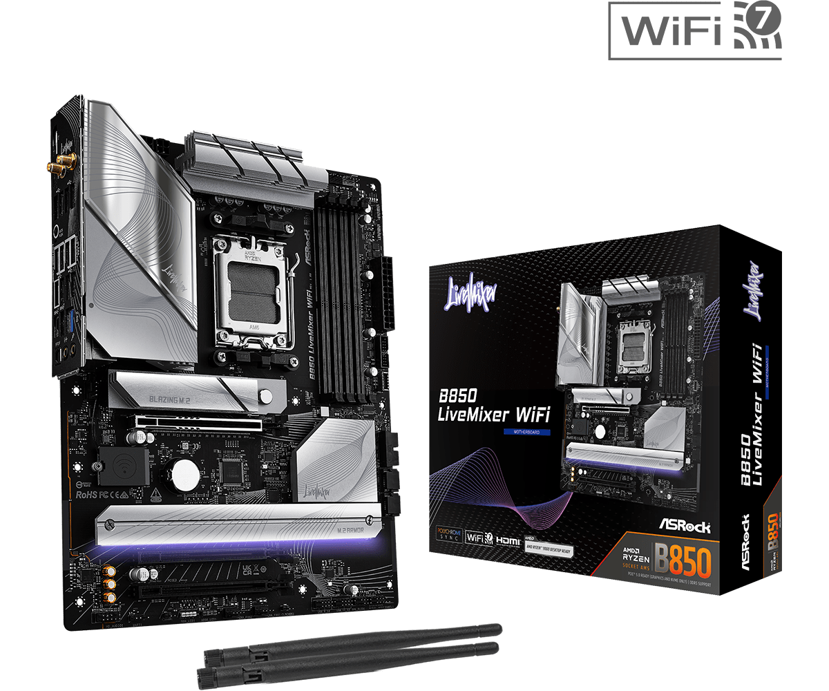 B850 LiveMixer WiFi(L1) BOARD ASROCK B850 LIVEMIXER WIFI - Imagen 1