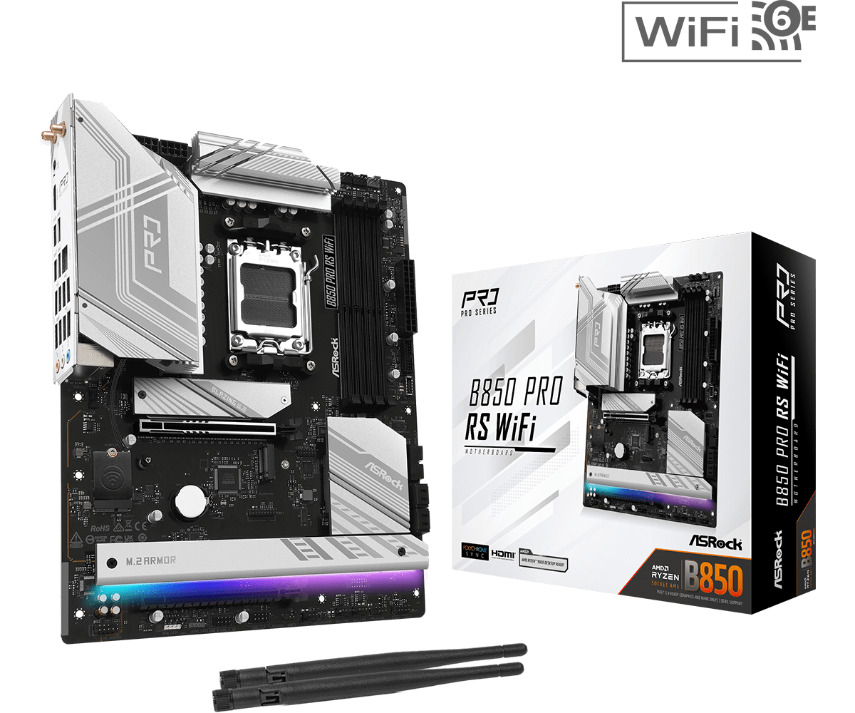 B850 Pro RS WiFi(L1) BOARD ASROCK B850 PRO - Imagen 1