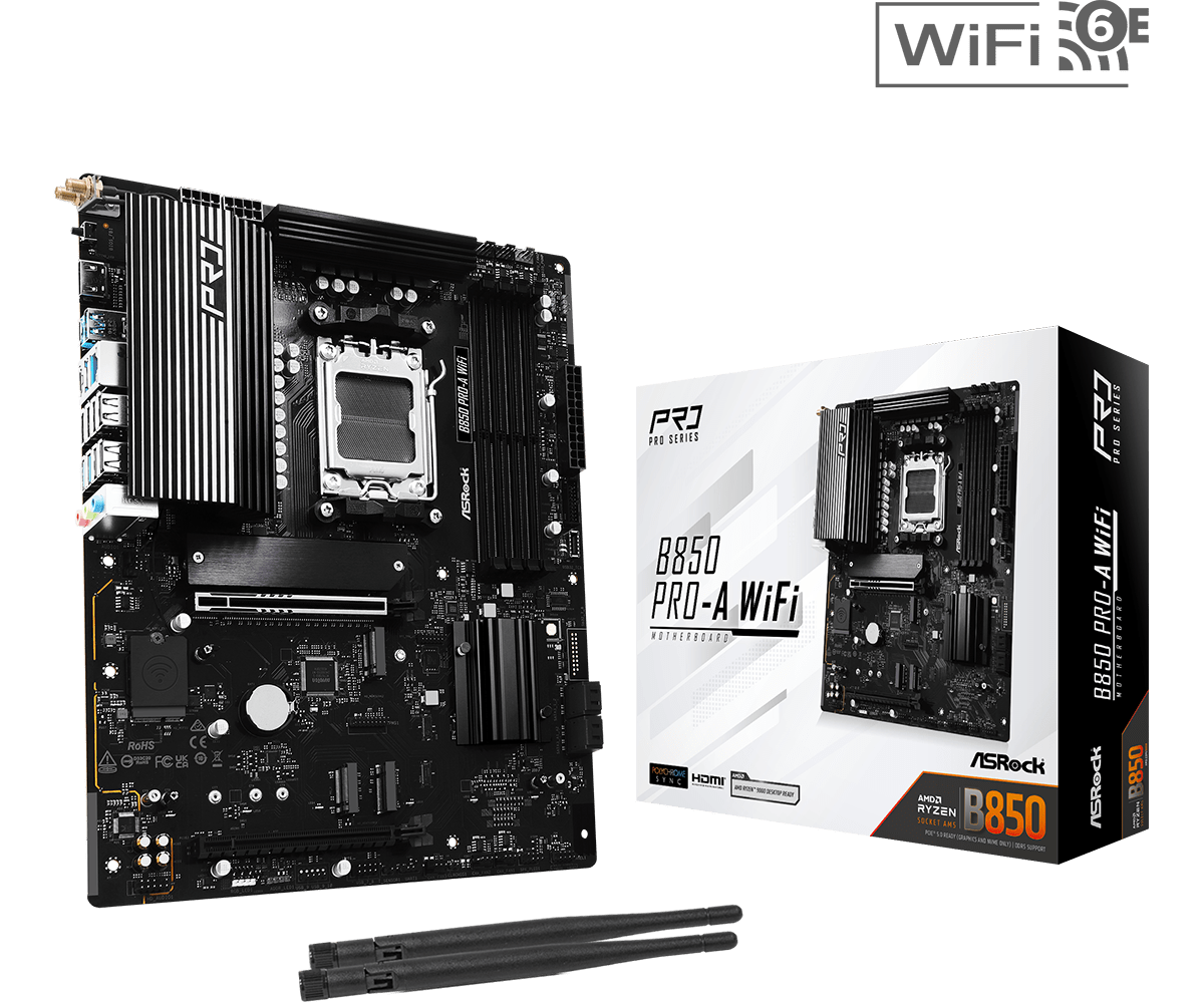 B850 Pro-A WiFi(L1) BOARD ASROCK B850 PRO-A WIFI DDR5 - Imagen 1
