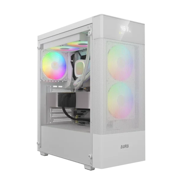 CHASIS MID-TOWER GAMDIAS AURA GC5 ELITE RGB BLANCA