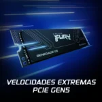 UNIDAD SÓLIDA KINGSTON FURY RENEGADE G5 PCIe 5.0 NVMe M.2 1TB - Imagen 2