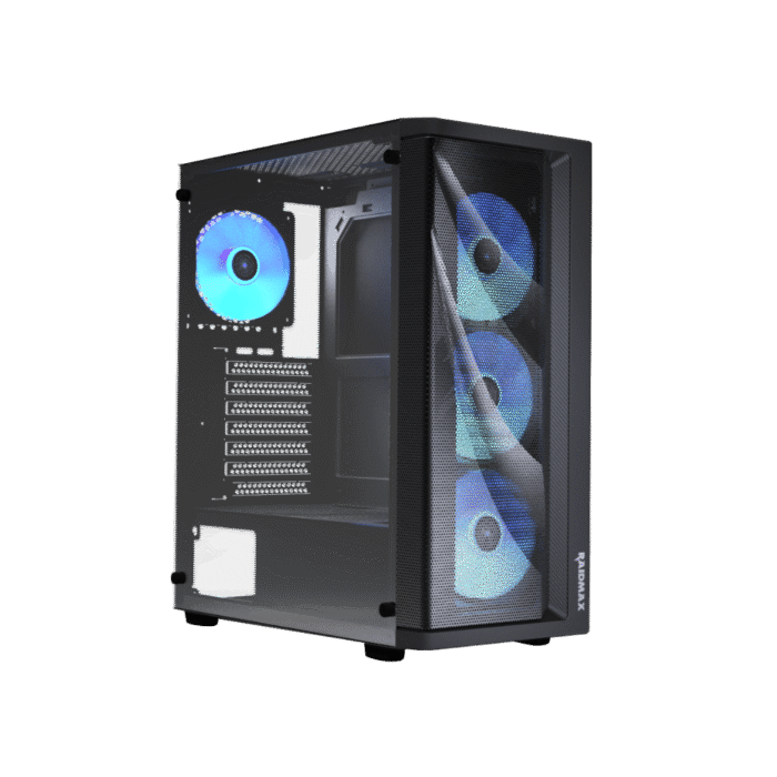 1-3-700x700 CAJA RAIDMAX MESHIAN X922 4 VENTILADORES BLUE V. TEMPLADO - Imagen 1