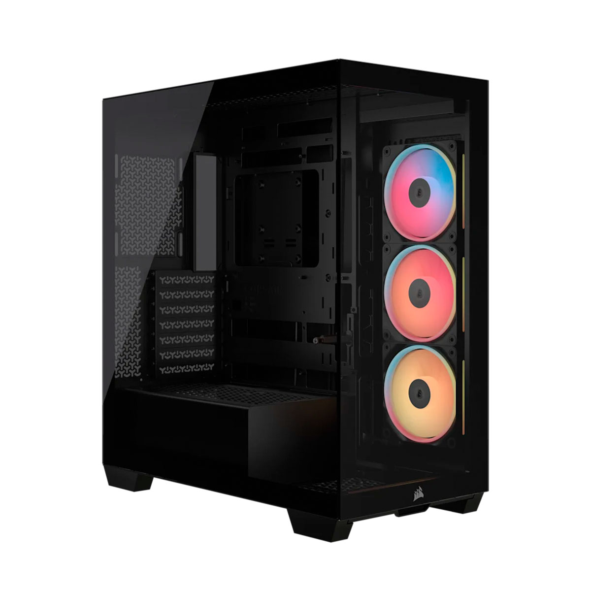 16609_1 CHASIS CORSAIR MID-TOWER 3500X LXR LINK RGB NEGRO - Imagen 1