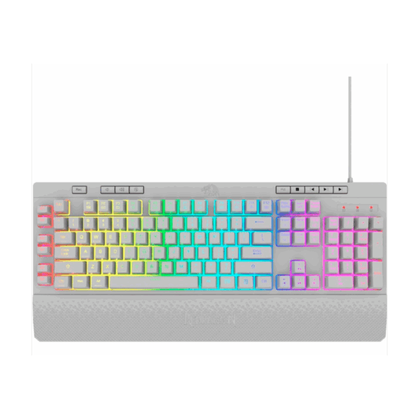 TECLADO REDRAGON SHIVA RGB (K512W) BLANCO