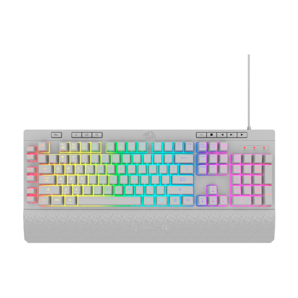 20129 TECLADO REDRAGON SHIVA RGB (K512W) BLANCO - Imagen 1