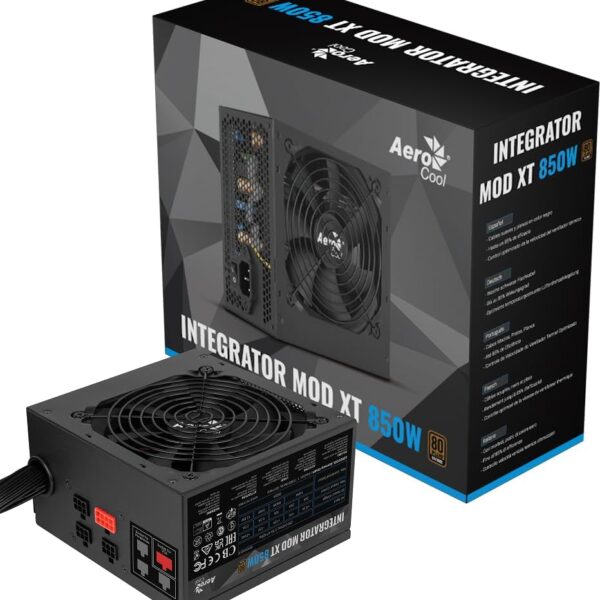 FUENTE AEROCOOL INTEGRATOR 850W 80 PLUS GOLD RGB PCIe 5.0