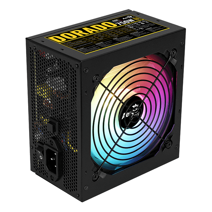 DORADO-Infographics-01-750 FUENTE AEROCOOL DORADO 750W 80 PLUS GOLD RGB - Imagen 1