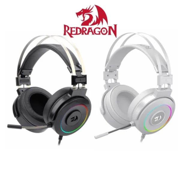 DIADEMA REDRAGON LAMIA 2 RGB BLANCA Y NEGRA + BASE (H320)