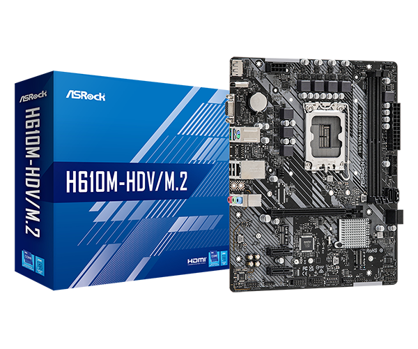 BOARD ASROCK H610M HDV/M.2