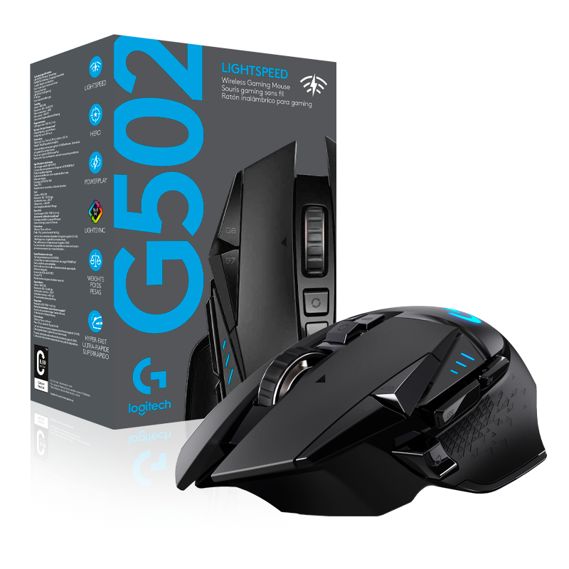 Product_20210913171530733481388 MOUSE GAMER INALÁMBRICO LOGITECH G502 HERO RGB (NEGRO) - Imagen 1