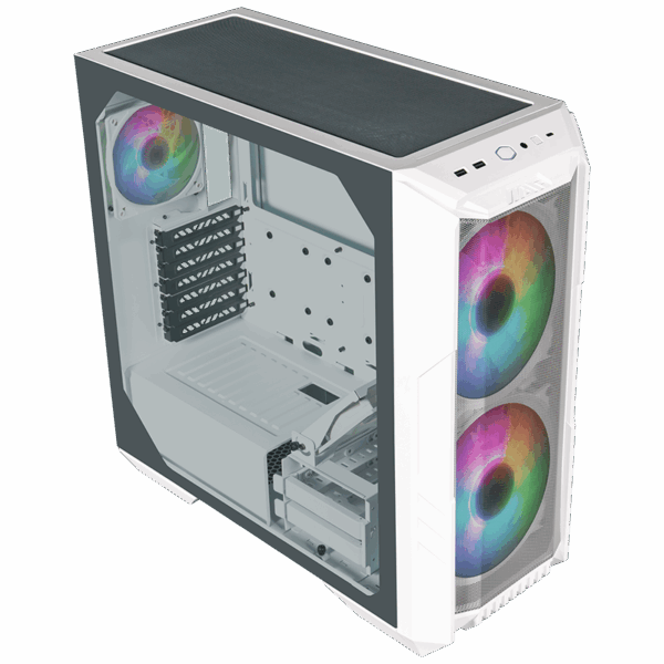 CAJA E-ATX COOLER MASTER HAF 500 ARGB BLANCO