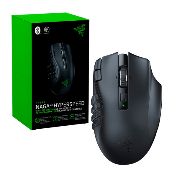 MOUSE RAZER NAGA V2 HYPERSPEED ERGONOMICO