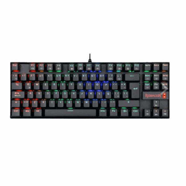 TECLADO REDRAGON KUMARA MECANICO RGB (K552) NEGRO/ BLANCO