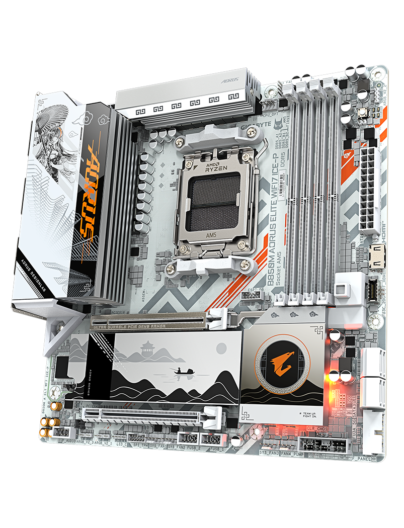 hero BOARD AORUS B850M ELITE WIFI7 AM5 - Imagen 1