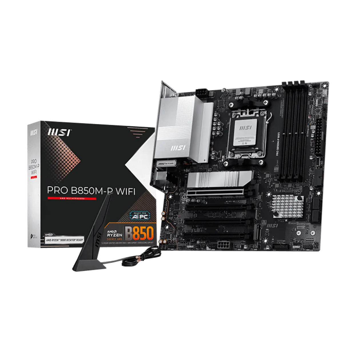 1200 (1) BOARD MSI PRO B850M-P WIFI DDR5 - Imagen 1