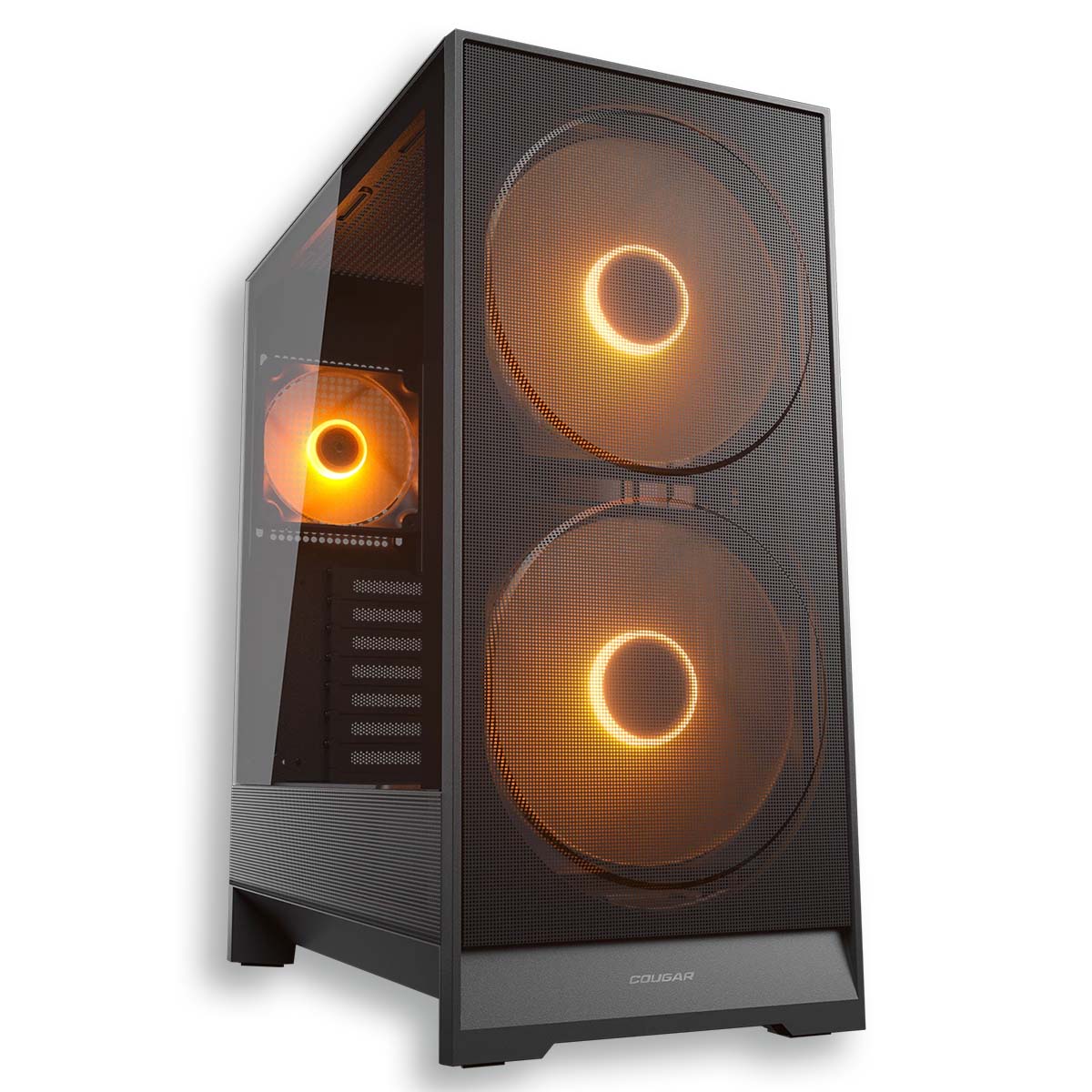 16593.1 CHASIS COUGAR AIRFACE 180 RGB NEGRO - Imagen 1