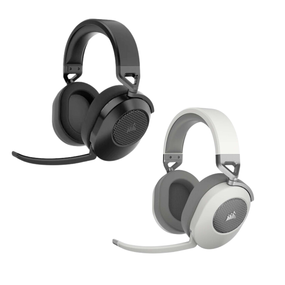 20_22000__7__bf8c70533c35430ea09807e6a494a01d DIADEMA CORSAIR HS65 WIRELESS V2 NEGRO Y BLANCO - Imagen 1