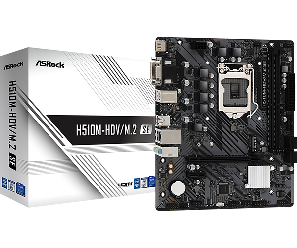 H510M-HDVM.2 SE(M1) BOARD ASROCK H510M-HDV M.2 SE DDR4 - Imagen 1
