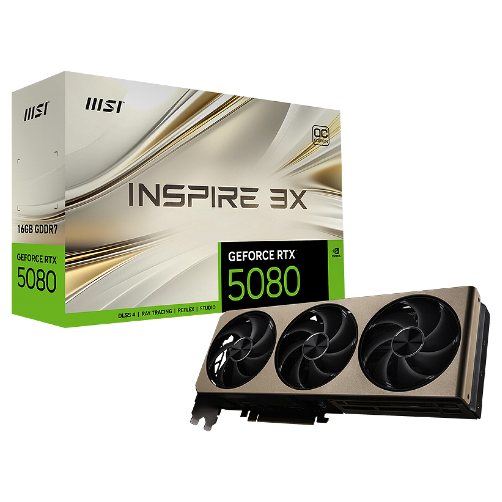LD0006212638 TARJETA DE VIDEO MSI INSPIRE 3X OC RTX 5080 - Imagen 1