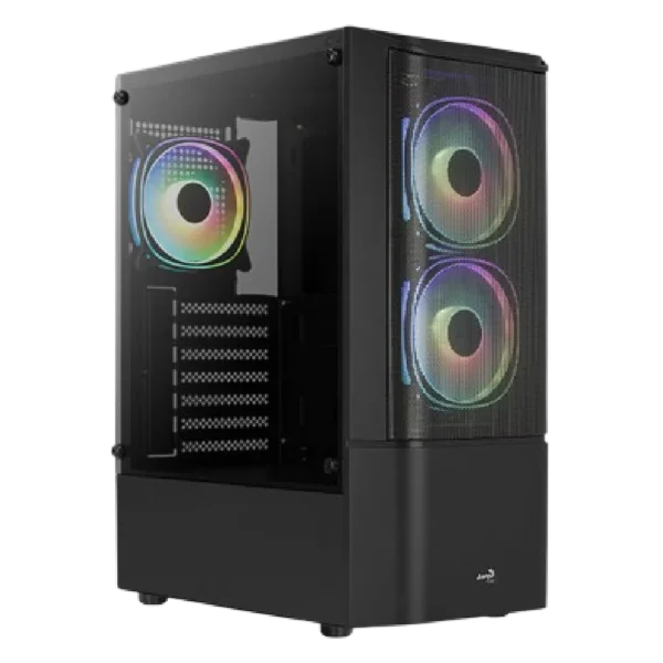 CHASIS AEROCOOL QUANTUM MESH-G-BK-V3 3 VENT. ARGB