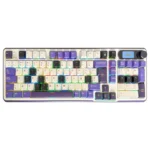 TECLADO MECANICO INALAMBRICO ROYAL KLUDGE M70 CYAN PURPLE RGB