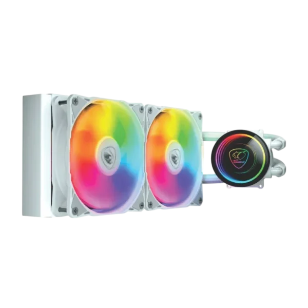 REFRIGERACION LIQUIDA COUGAR POSEIDON ELITE 240 RGB BLANCA Y NEGRA