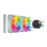 REFRIGERACION LIQUIDA COUGAR POSEIDON ELITE 240 RGB BLANCA Y NEGRA - Imagen 2