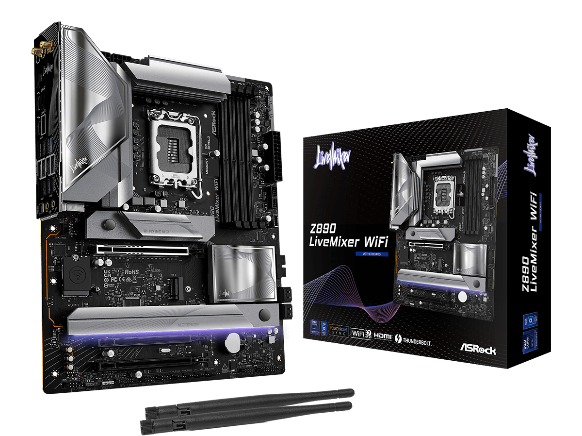 Z890 LiveMixer WiFi(L1) BOARD ASROCK Z890 LIVEMIXER WIFI DDR5 - Imagen 1