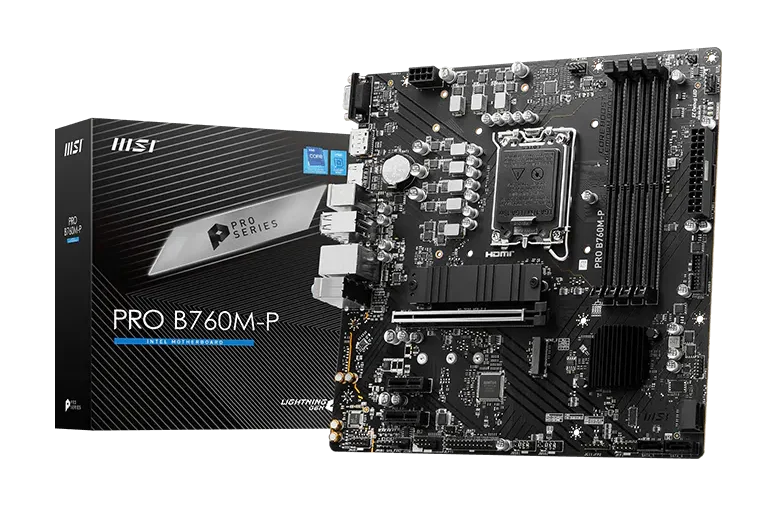 product_1678156200755f8121c606e9a0310815c7ffb03e2e BOARD MSI PRO B760M-P DDR5 - Imagen 1