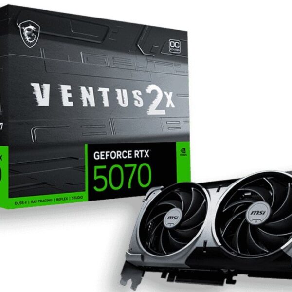 TARJETA DE VIDEO MSI RTX 5070 VENTUS 2X 12GB DDR7