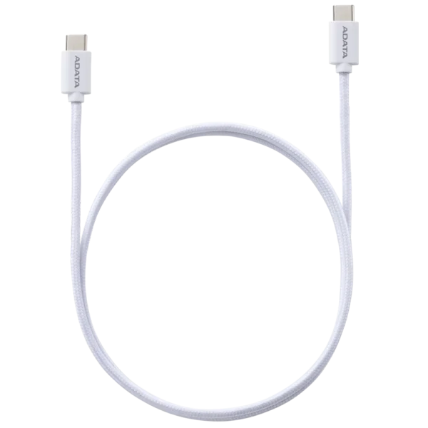 CABLE ADATA USB-C A USB-C 100W BLANCO (2 METROS)