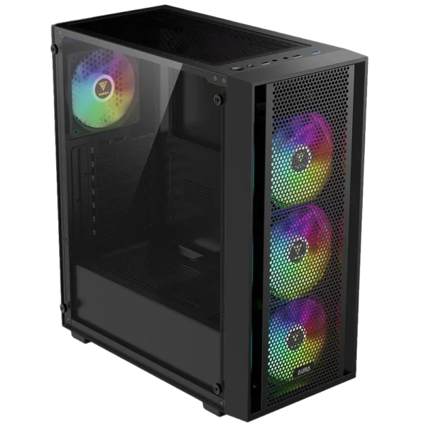 CHASIS GAMDIAS AURA GC2 ELITE RGB + FUENTE GAMDIAS 650W 80 PLUS BRONZE