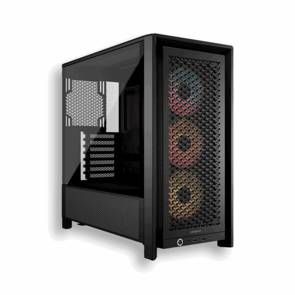 CHASIS MID-TOWER  CORSAIR 4000D FRAME RS ARGB BLANCO Y NEGRO