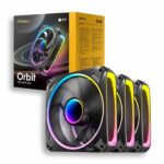 KIT VENTILADORES X3 ANTEC ORBIT 120 ARGB NEGRO