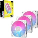 KIT VENTILADOR X3 CORSAIR ICUE LINK RX120 MAGNETICOS RGB BLANCOS