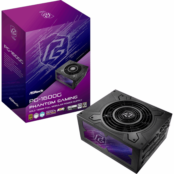 FUENTE DE PODER ASROCK PHANTOM GAMING 1600W 80 PLUS GOLD