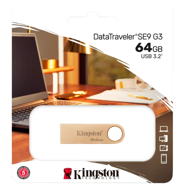 MEMORIA USB KINGSTON DATATRAVELER SE9 G3 64GB 3.2