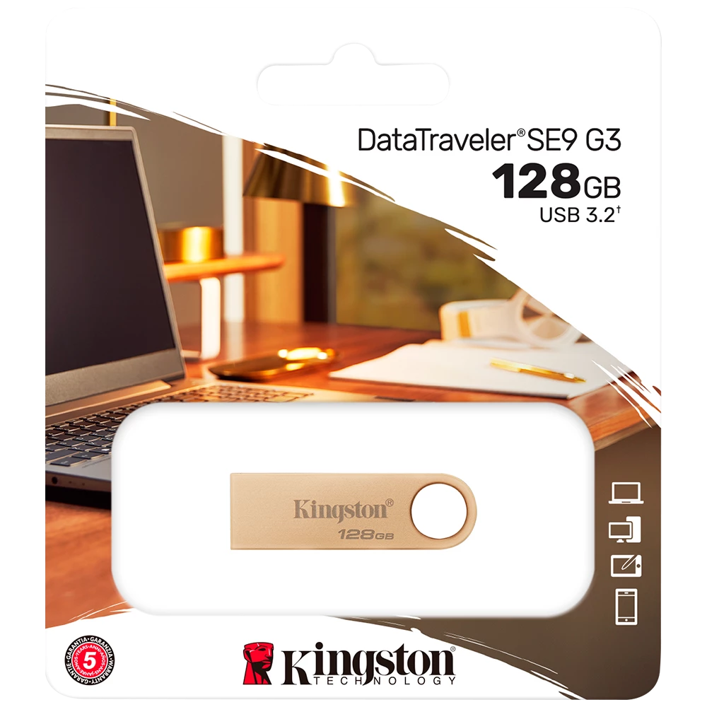 Product_202403271540111694477120.128-2 MEMORIA USB KINGSTON DATATRAVELER SE9 G3 128GB 3.2 - Imagen 1