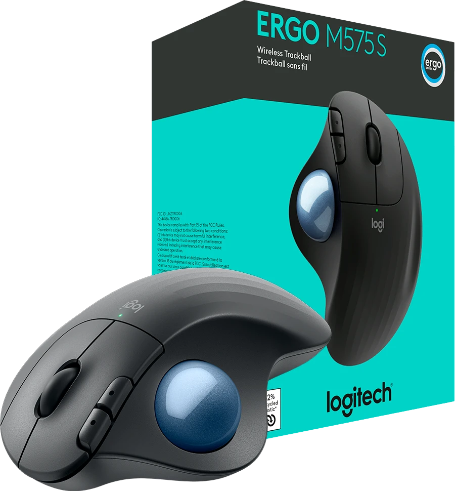Product_20250328132404157853510.188 MOUSE INALÁMBRICO LOGITECH TRACKBALL ERGO M575S - Imagen 1