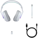 DIADEMA GAMER LOGITECH G522 LIGHTSPEED RGB BLANCA - Imagen 4