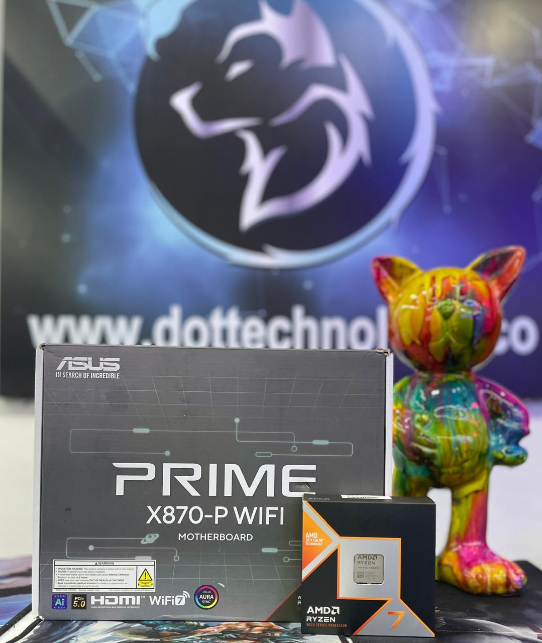 WhatsApp Image 2026-05-21 at 11.26.04 (1) COMBO BOARD ASUS PRIME X870-P + RYZEN 7 9850X3D - Imagen 1