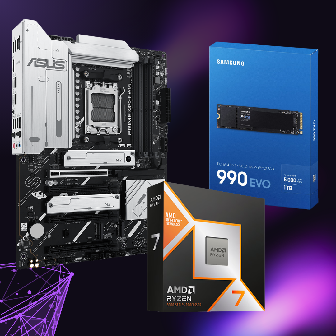 posts (5) COMBO BOARD ASUS X870-P + RYZEN 7 9850X3D + DISCO M.2 1TB - Imagen 1