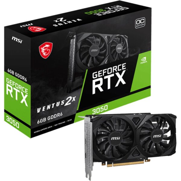 TARJETA DE VIDEO MSI VENTUS 2X RTX 3050 6GB OC