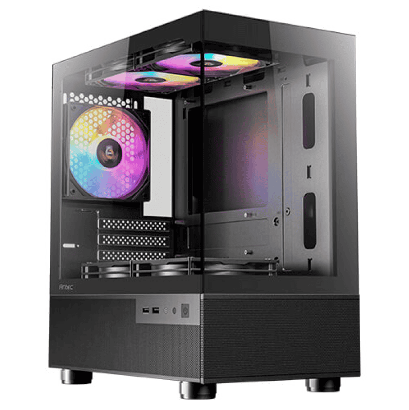 16513 CHASIS MICRO-TOWER ANTEC CX200M ELITE RGB NEGRO - Imagen 1